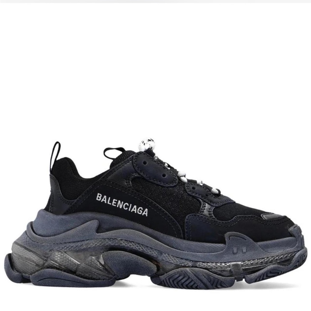 Balenciaga triple s Black and Gray Sneakers size 5